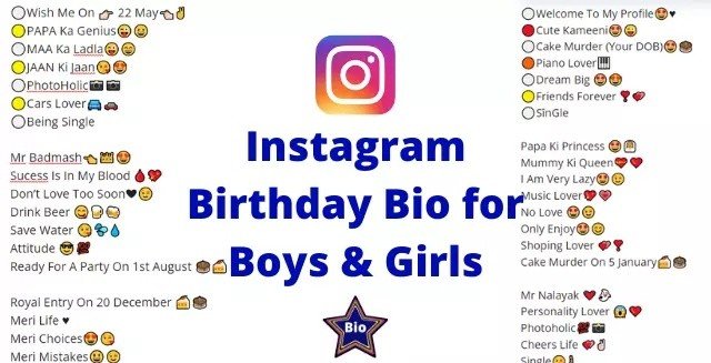 Birthday Bio For Instagram